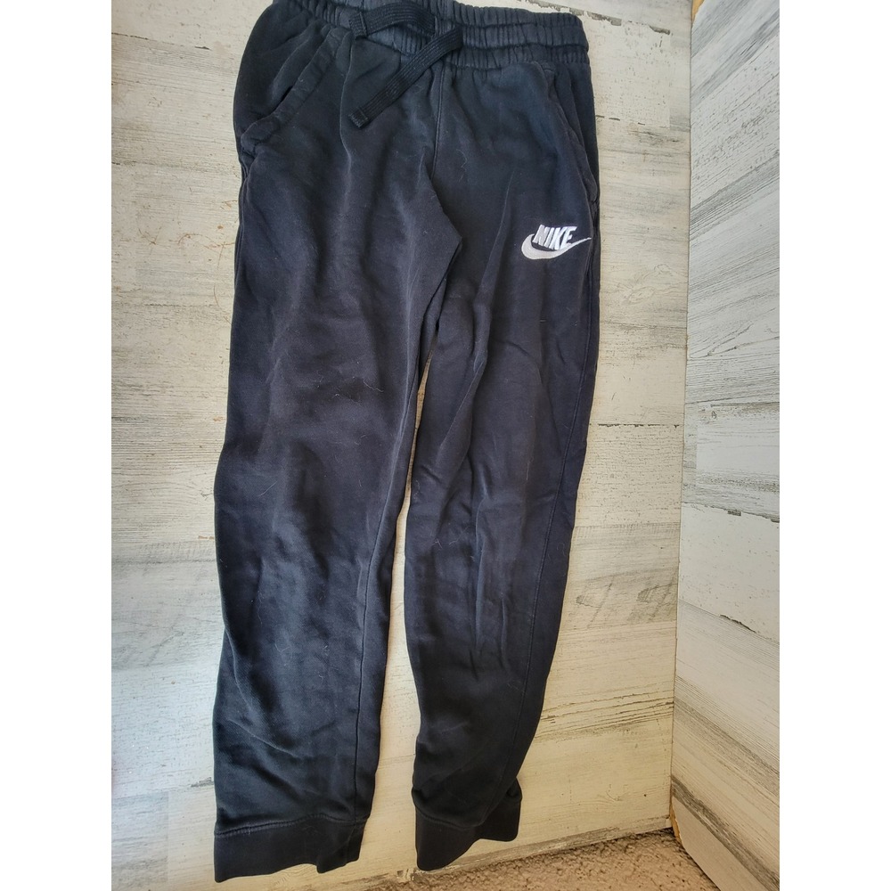 Nike medium used black joggers sweatpants kids apparel sports